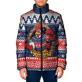 Roosters Xmas Glory Personalised Padded Jacket Christmas Rugby League Spirit - Aussie Hoodie