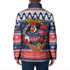 Roosters Xmas Glory Personalised Padded Jacket Christmas Rugby League Spirit - Aussie Hoodie