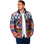 Roosters Xmas Glory Personalised Padded Jacket Christmas Rugby League Spirit - Aussie Hoodie
