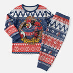 Roosters Xmas Glory Personalised Christmas Pajama Set Christmas Rugby League Spirit - Aussie Hoodie