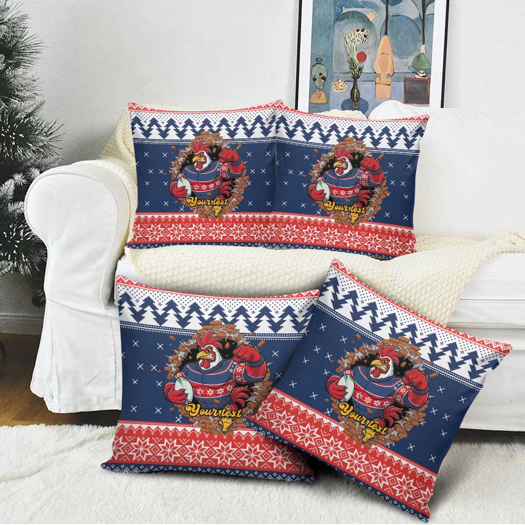 Roosters Xmas Glory Personalised Pillow Cover Christmas Rugby League Spirit - Aussie Hoodie