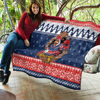 Roosters Xmas Glory Personalised Quilt Christmas Rugby League Spirit - Aussie Hoodie