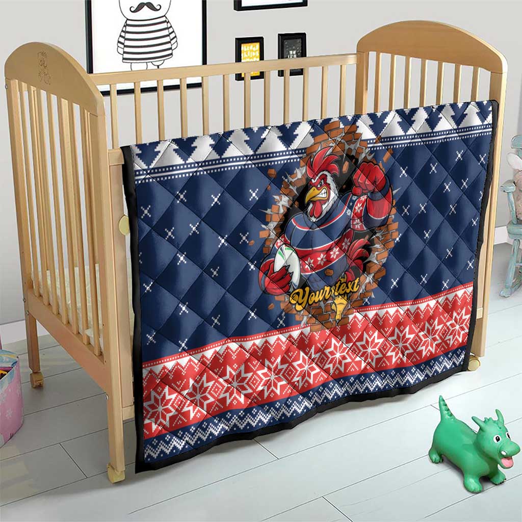 Roosters Xmas Glory Personalised Quilt Christmas Rugby League Spirit - Aussie Hoodie