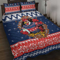 Roosters Xmas Glory Personalised Quilt Bed Set Christmas Rugby League Spirit - Aussie Hoodie