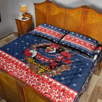 Roosters Xmas Glory Personalised Quilt Bed Set Christmas Rugby League Spirit - Aussie Hoodie