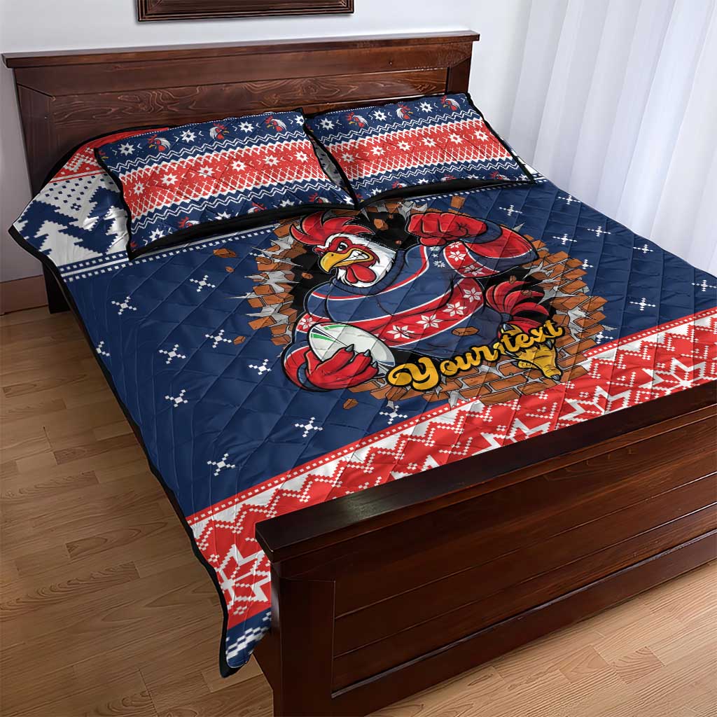 Roosters Xmas Glory Personalised Quilt Bed Set Christmas Rugby League Spirit - Aussie Hoodie