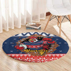 Roosters Xmas Glory Personalised Round Carpet Christmas Rugby League Spirit - Aussie Hoodie