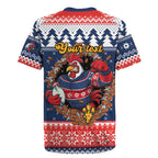 Roosters Xmas Glory Personalised Rugby Jersey Christmas Rugby League Spirit - Aussie Hoodie