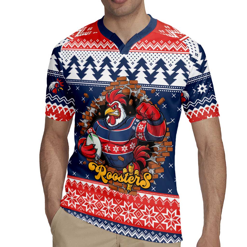 Roosters Xmas Glory Personalised Rugby Jersey Christmas Rugby League Spirit - Aussie Hoodie