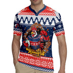 Roosters Xmas Glory Personalised Rugby Jersey Christmas Rugby League Spirit - Aussie Hoodie