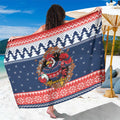 Roosters Xmas Glory Personalised Sarong Christmas Rugby League Spirit - Aussie Hoodie
