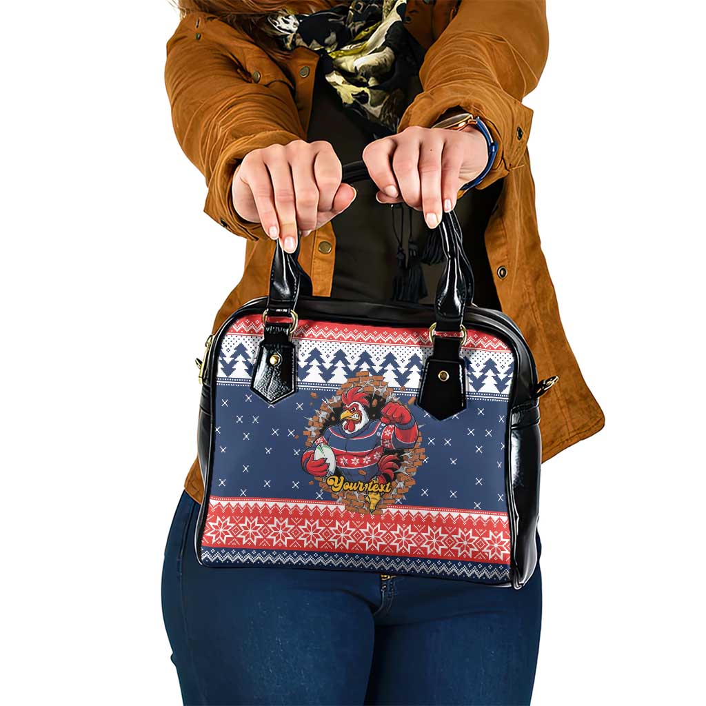 Roosters Xmas Glory Personalised Shoulder Handbag Christmas Rugby League Spirit - Aussie Hoodie