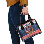 Roosters Xmas Glory Personalised Shoulder Handbag Christmas Rugby League Spirit - Aussie Hoodie
