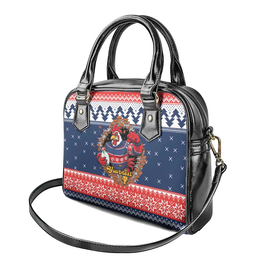 Roosters Xmas Glory Personalised Shoulder Handbag Christmas Rugby League Spirit - Aussie Hoodie