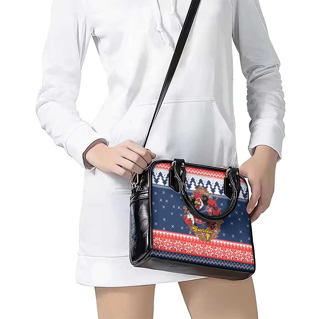 Roosters Xmas Glory Personalised Shoulder Handbag Christmas Rugby League Spirit - Aussie Hoodie