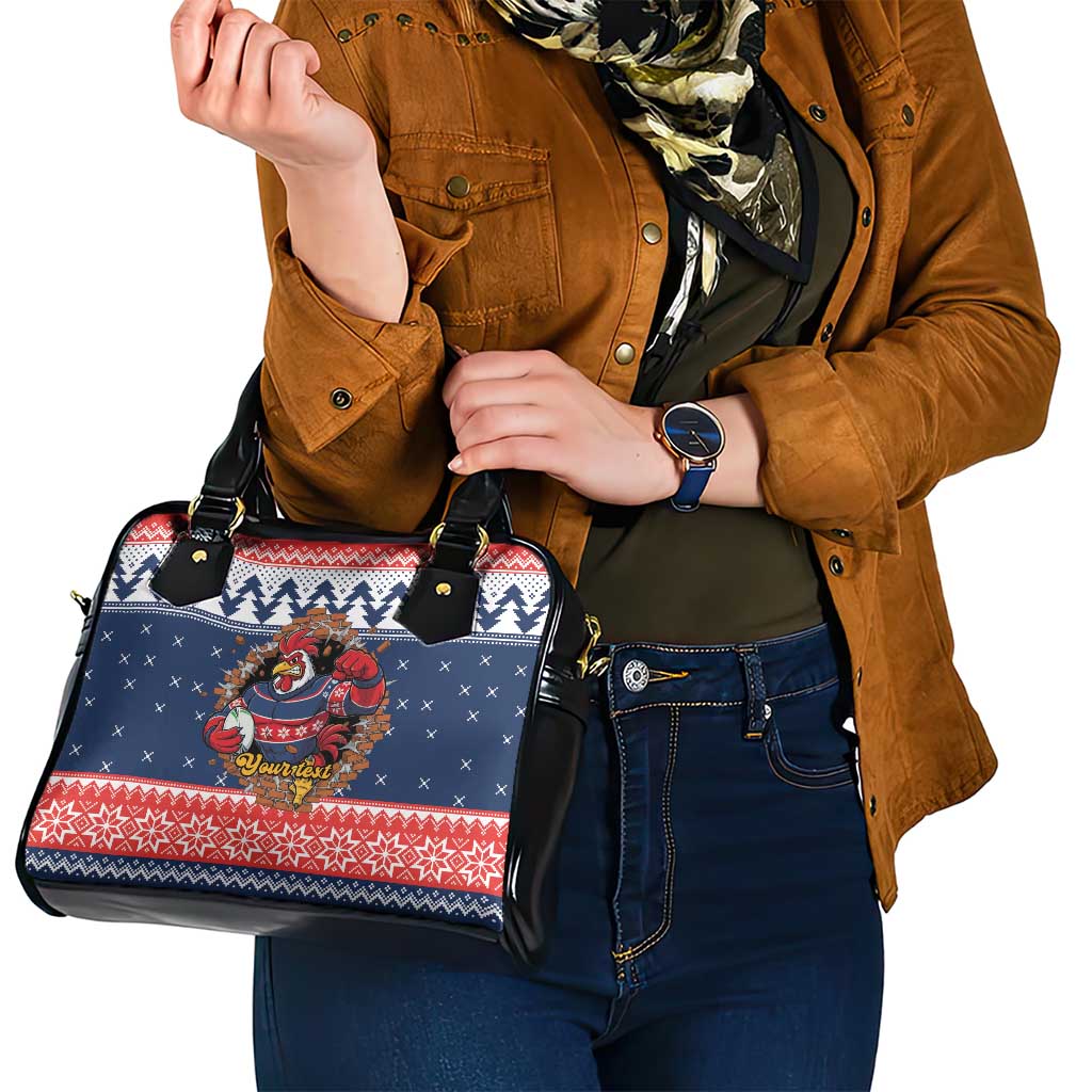 Roosters Xmas Glory Personalised Shoulder Handbag Christmas Rugby League Spirit - Aussie Hoodie