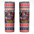 Roosters Xmas Glory Personalised Skinny Tumbler Christmas Rugby League Spirit - Aussie Hoodie