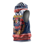 Roosters Xmas Glory Personalised Sleeveless Hoodie Christmas Rugby League Spirit - Aussie Hoodie
