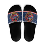 Roosters Xmas Glory Personalised Slide Sandals Christmas Rugby League Spirit - Aussie Hoodie
