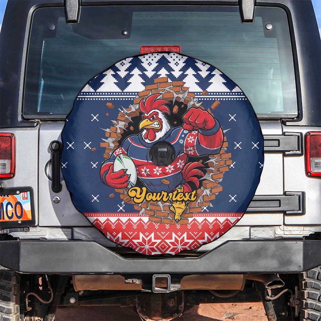 Roosters Xmas Glory Personalised Spare Tire Cover Christmas Rugby League Spirit - Aussie Hoodie