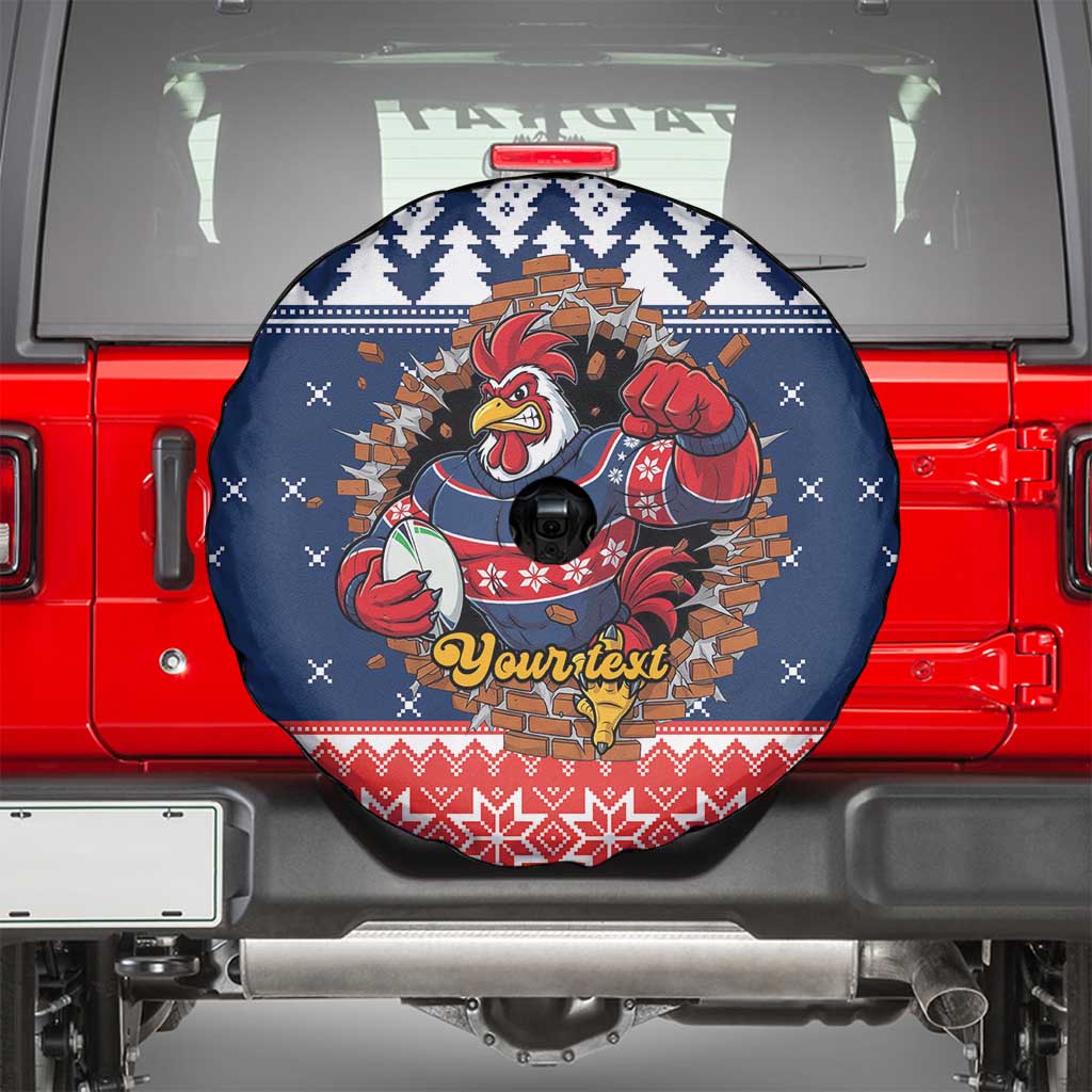Roosters Xmas Glory Personalised Spare Tire Cover Christmas Rugby League Spirit - Aussie Hoodie
