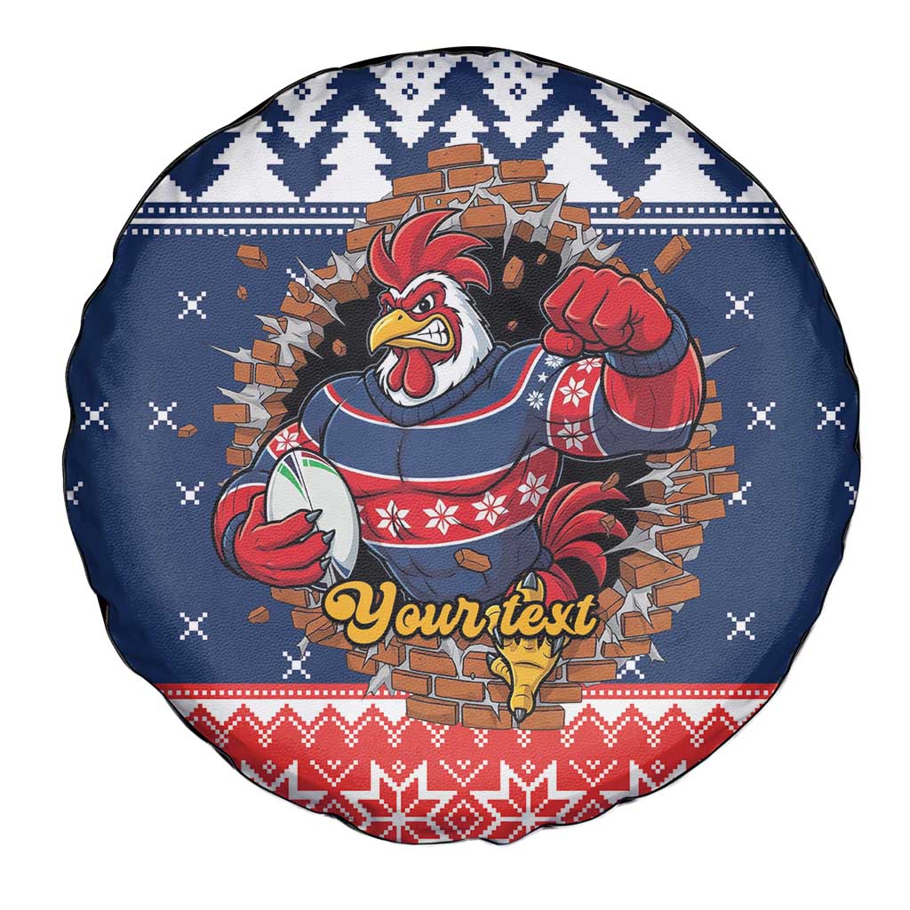Roosters Xmas Glory Personalised Spare Tire Cover Christmas Rugby League Spirit - Aussie Hoodie