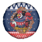 Roosters Xmas Glory Personalised Spare Tire Cover Christmas Rugby League Spirit - Aussie Hoodie