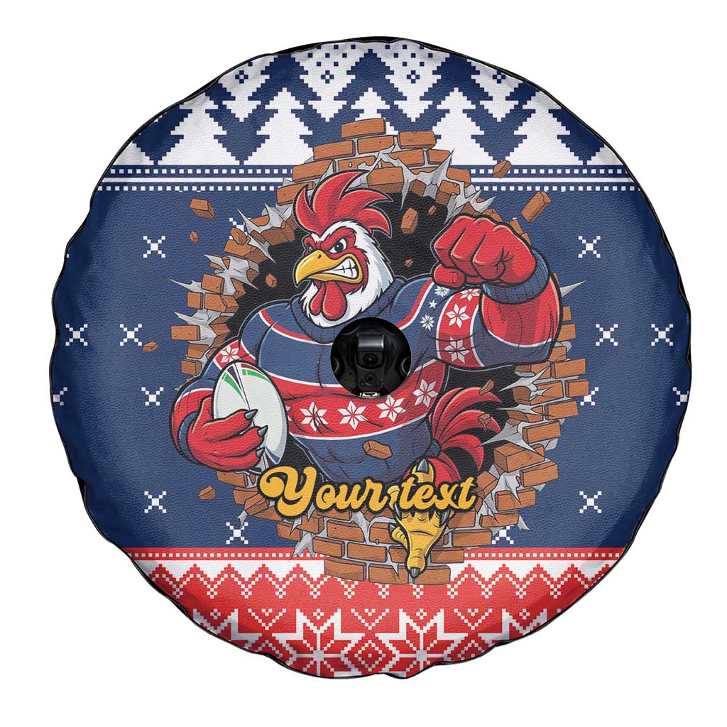 Roosters Xmas Glory Personalised Spare Tire Cover Christmas Rugby League Spirit - Aussie Hoodie