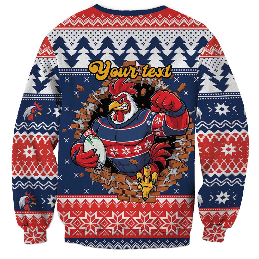 Roosters Xmas Glory Personalised Sweatshirt Christmas Rugby League Spirit - Aussie Hoodie