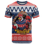 Roosters Xmas Glory Personalised T Shirt Christmas Rugby League Spirit - Aussie Hoodie