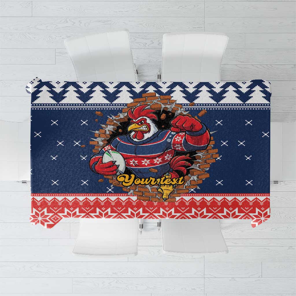 Roosters Xmas Glory Personalised Tablecloth Christmas Rugby League Spirit - Aussie Hoodie