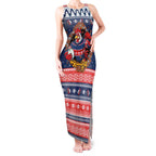 Roosters Xmas Glory Personalised Tank Maxi Dress Christmas Rugby League Spirit - Aussie Hoodie
