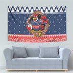 Roosters Xmas Glory Personalised Tapestry Christmas Rugby League Spirit - Aussie Hoodie