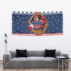 Roosters Xmas Glory Personalised Tapestry Christmas Rugby League Spirit - Aussie Hoodie