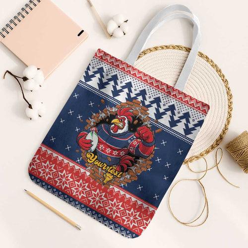 Roosters Xmas Glory Personalised Tote Bag Christmas Rugby League Spirit - Aussie Hoodie