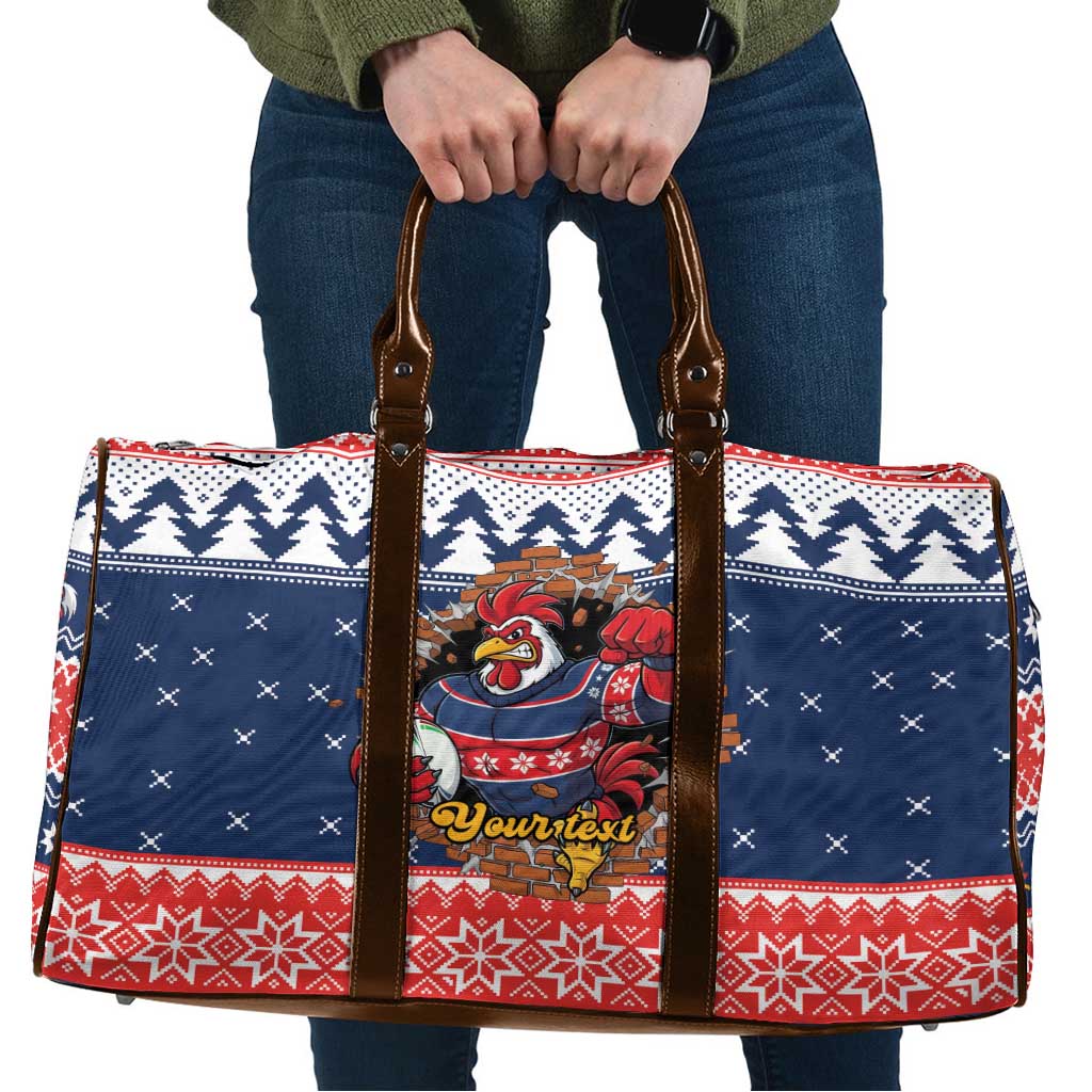 Roosters Xmas Glory Personalised Travel Bag Christmas Rugby League Spirit - Aussie Hoodie