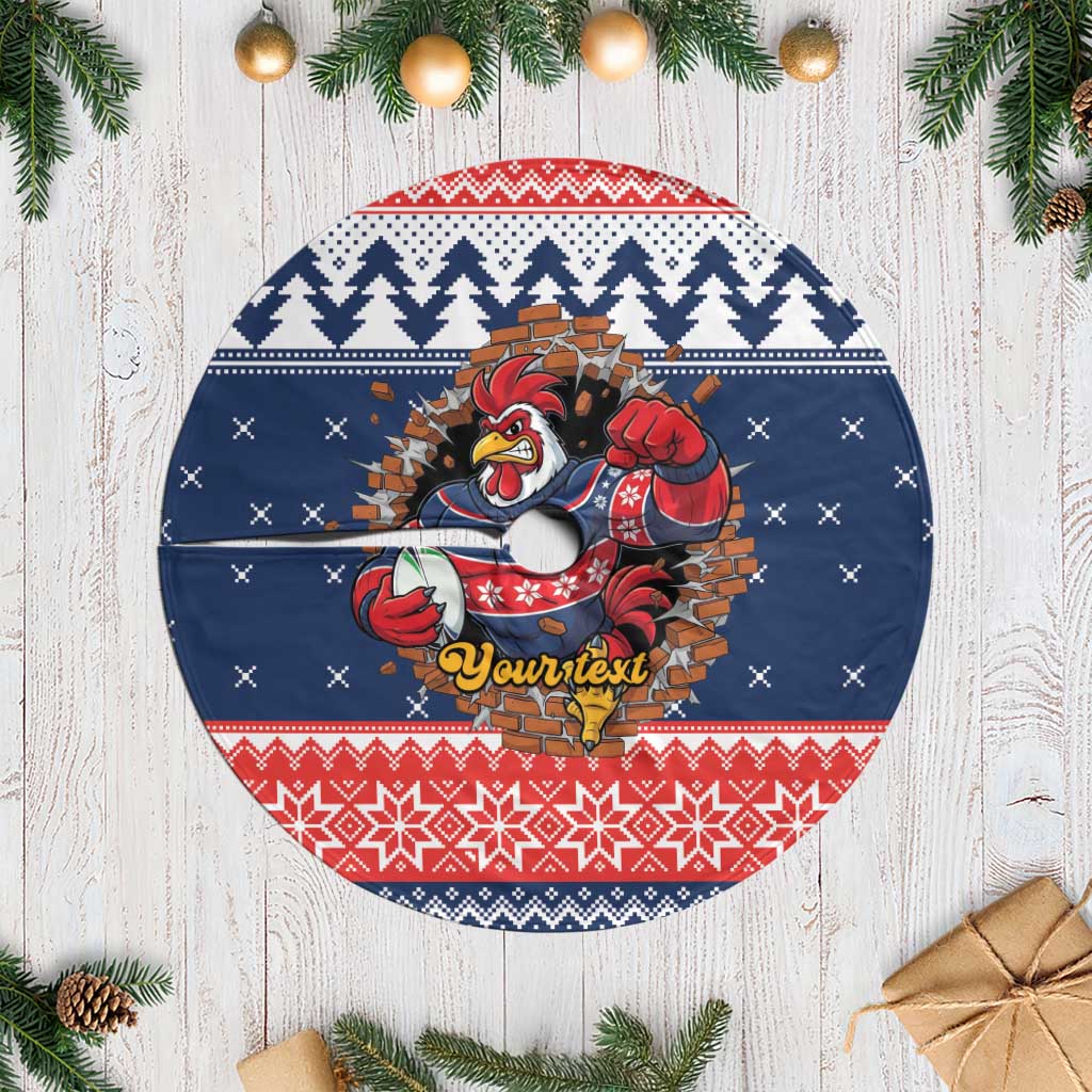 Roosters Xmas Glory Personalised Tree Skirt Christmas Rugby League Spirit - Aussie Hoodie