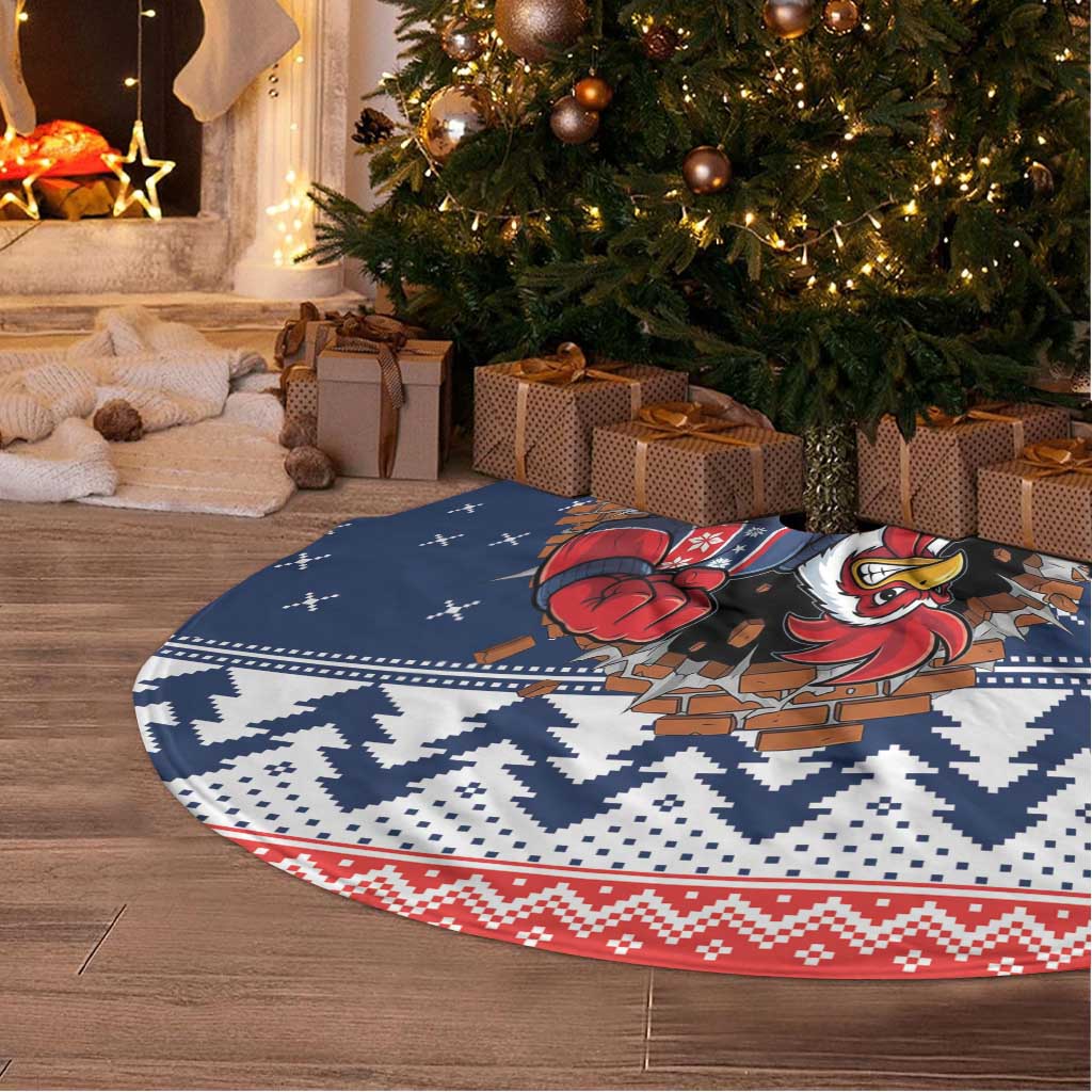 Roosters Xmas Glory Personalised Tree Skirt Christmas Rugby League Spirit - Aussie Hoodie