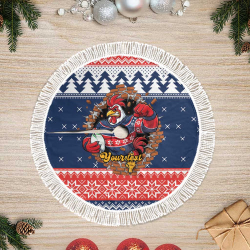 Roosters Xmas Glory Personalised Tree Skirt Christmas Rugby League Spirit - Aussie Hoodie