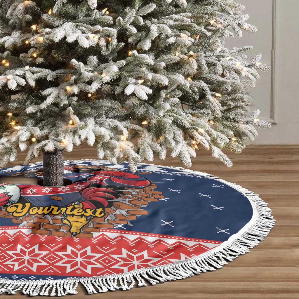 Roosters Xmas Glory Personalised Tree Skirt Christmas Rugby League Spirit - Aussie Hoodie