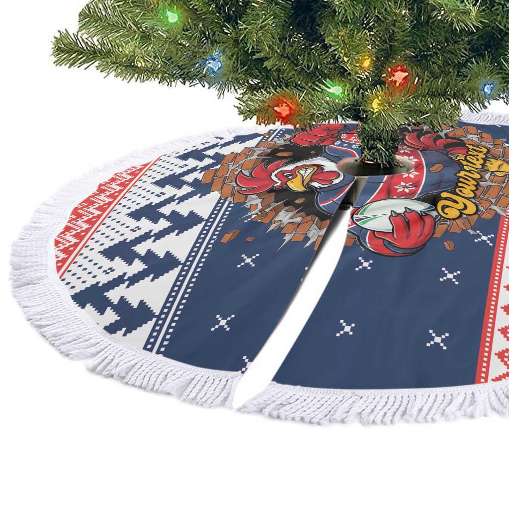 Roosters Xmas Glory Personalised Tree Skirt Christmas Rugby League Spirit - Aussie Hoodie