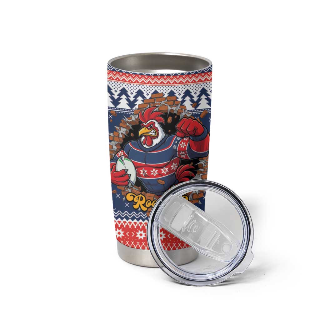 Roosters Xmas Glory Personalised Tumbler Cup Christmas Rugby League Spirit - Aussie Hoodie