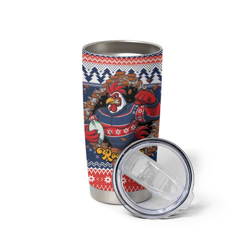 Roosters Xmas Glory Personalised Tumbler Cup Christmas Rugby League Spirit - Aussie Hoodie