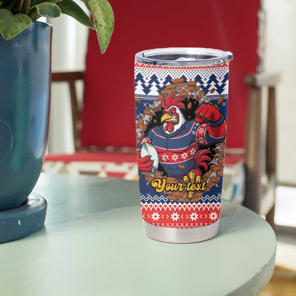 Roosters Xmas Glory Personalised Tumbler Cup Christmas Rugby League Spirit - Aussie Hoodie