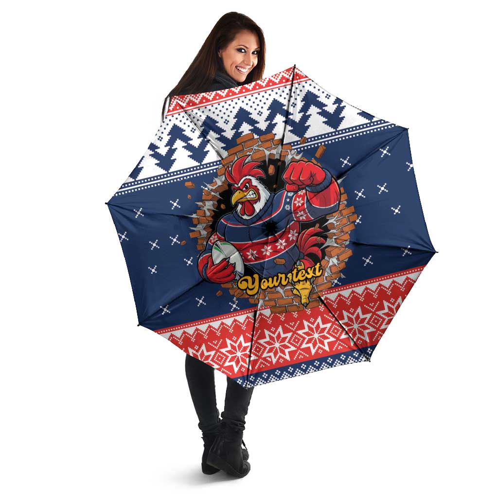 Roosters Xmas Glory Personalised Umbrella Christmas Rugby League Spirit - Aussie Hoodie