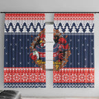 Roosters Xmas Glory Personalised Window Curtain Christmas Rugby League Spirit - Aussie Hoodie