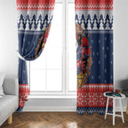 Roosters Xmas Glory Personalised Window Curtain Christmas Rugby League Spirit - Aussie Hoodie