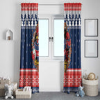 Roosters Xmas Glory Personalised Window Curtain Christmas Rugby League Spirit - Aussie Hoodie