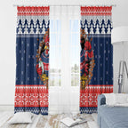 Roosters Xmas Glory Personalised Window Curtain Christmas Rugby League Spirit - Aussie Hoodie