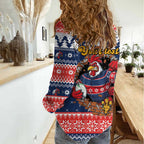 Roosters Xmas Glory Personalised Women Casual Shirt Christmas Rugby League Spirit - Aussie Hoodie